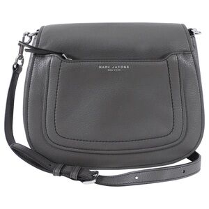 Marc Jacobs Grey Empire City Crossbody Bag w/ Gray Pebbled Leather EUC